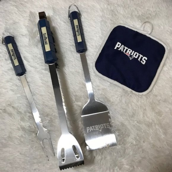 NWOT New England Patriots Unisex Apron and Chef\'s Hat Cotton Blend Set main image 9